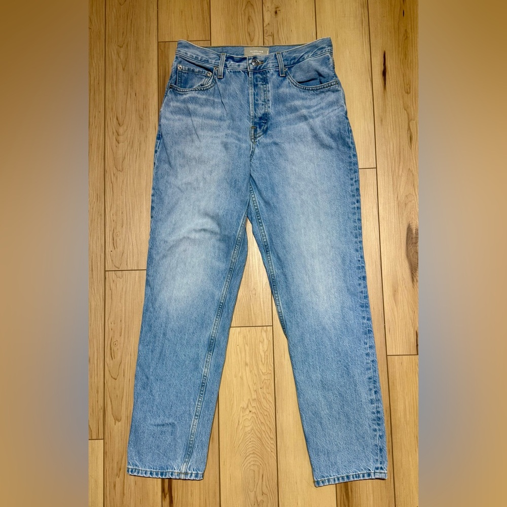 Everlane Organic Cotton 90s Cheeky Jeans Size 27 Light Wash Button Fly